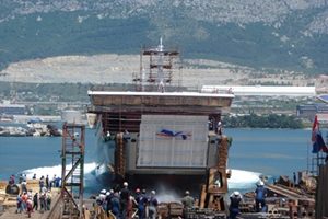 Split, 23. svibnja 2009. porinuće trajekta "Biokovo"